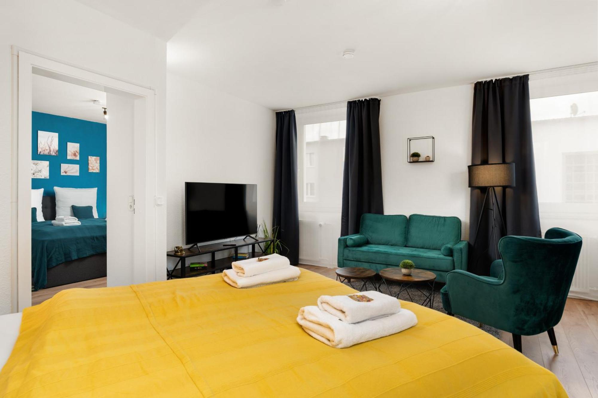 Free Living - City Design Apartments, Zentrum, Outlet, Balkon, Kueche Wolfsburg Dış mekan fotoğraf