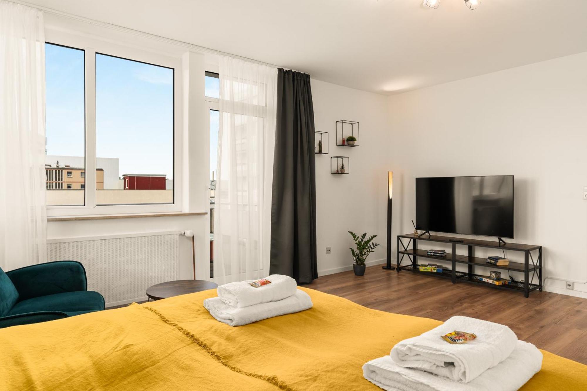 Free Living - City Design Apartments, Zentrum, Outlet, Balkon, Kueche Wolfsburg Dış mekan fotoğraf